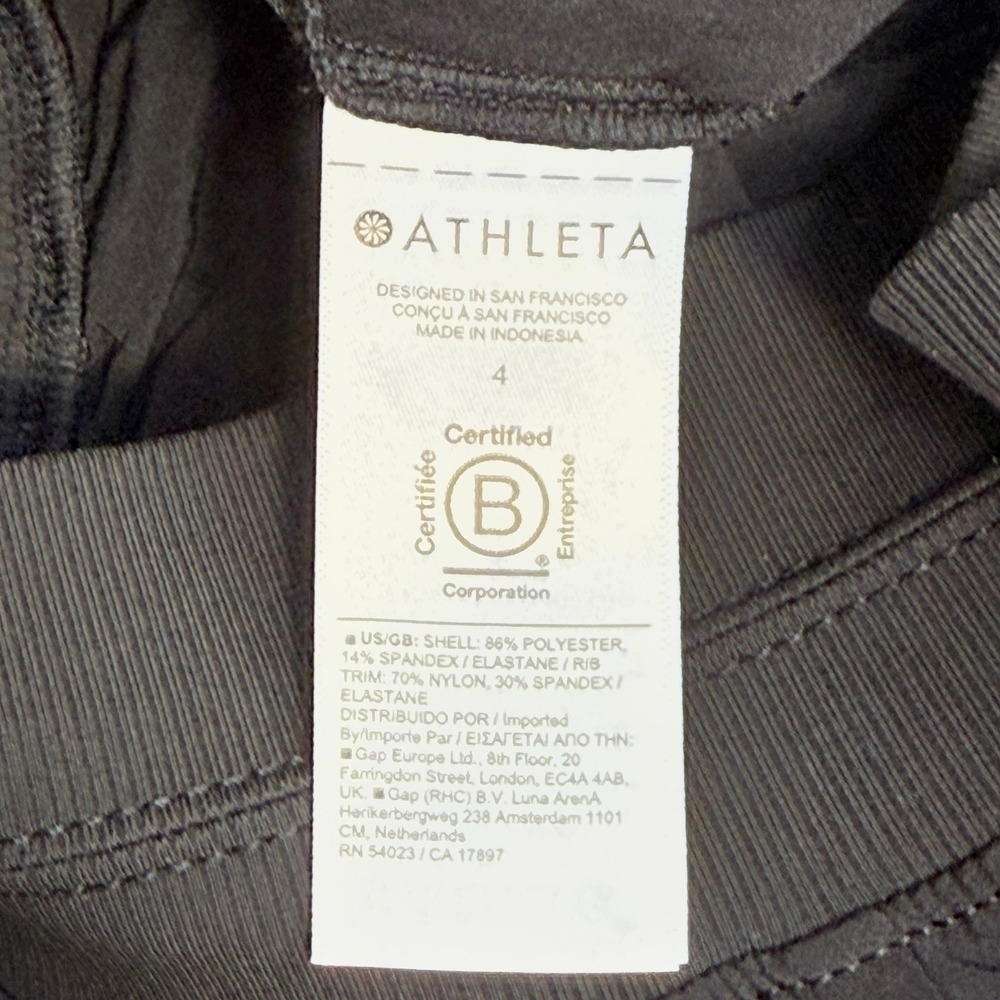 Athleta Brooklyn 4" Shorts Womens 4 Black Stretch Active Hiking Workout Active - Picture 7 of 9